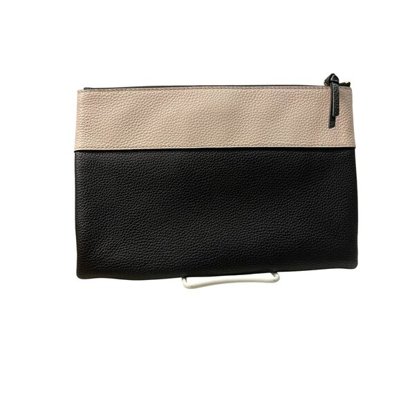 Kate Spade New York Clutch Used Leather Black Beige - Picture 4 of 16